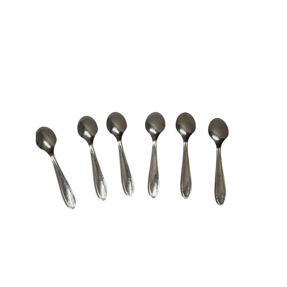 RostfreiNox Stainless Steel Small Coffee Tea Spoons Set of 6 Vtg - Picture 7 of 11